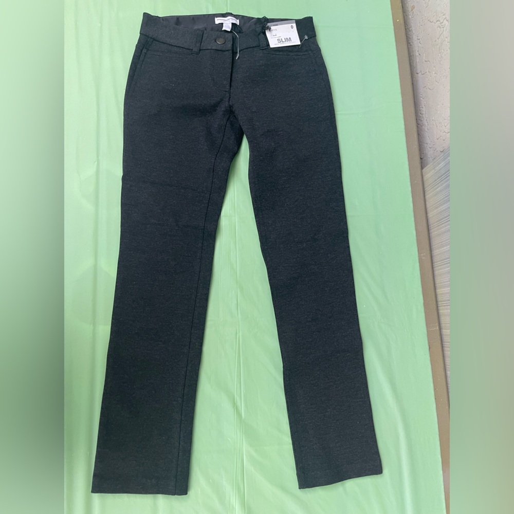 Slim Classic Dark Gray Women's pants size 0 petite NWT